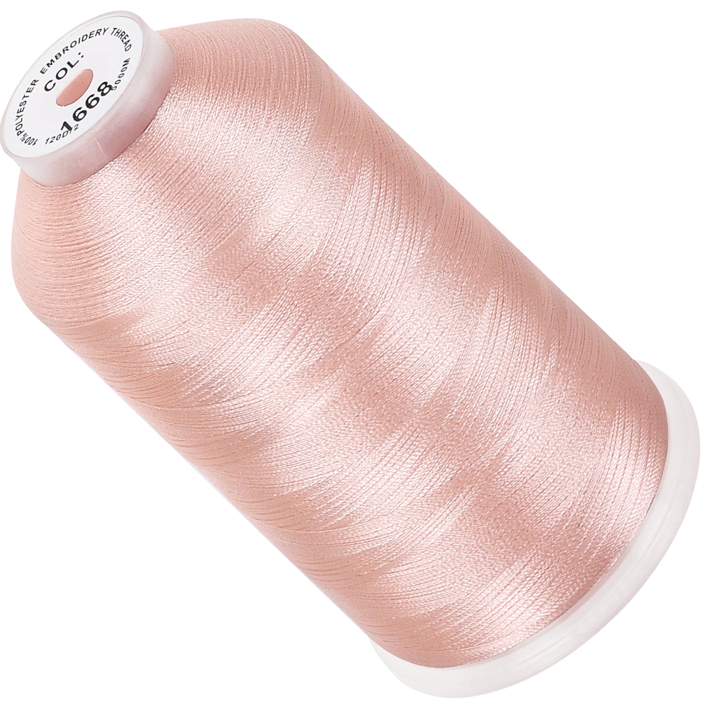 New brothread 100% Polyester with High Sheen Embroidery Thread, 5000M, 40WT(120D/2) 150+ Colors Selected for Commercial Multi Needles and Single Needle Embroidery Machine