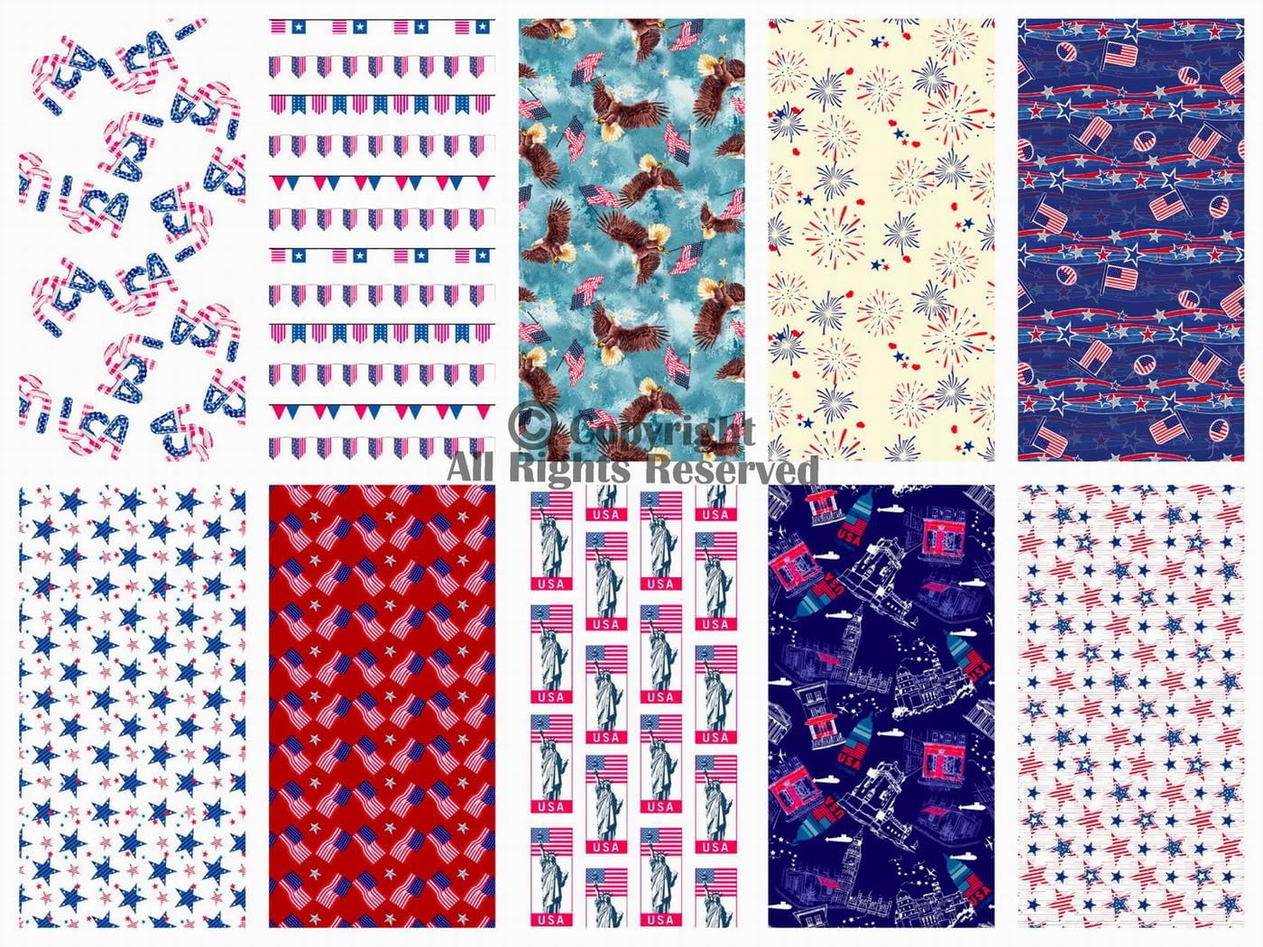 Craftido -25 Options- 100% Cotton Quilting Fabric Bundles 10pcs Fat Quarters 18”x21”-Medium Weight 5.2 oz- for Quilting, Sewing Project, Patchwork, DIY Crafts