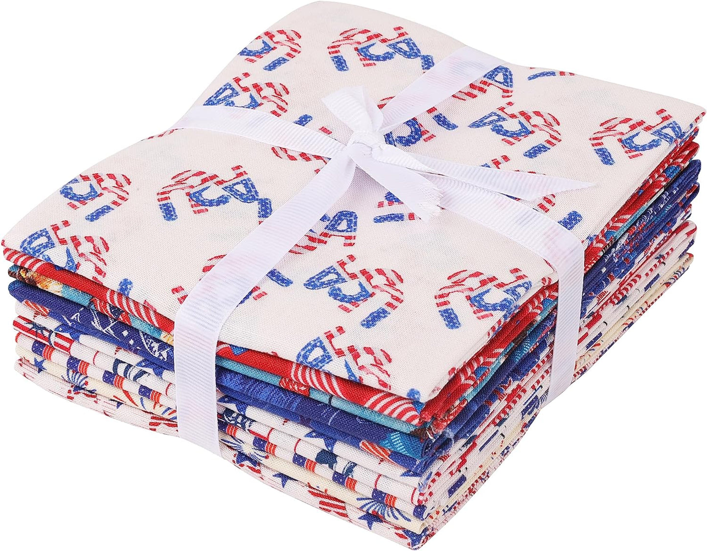 Craftido -25 Options- 100% Cotton Quilting Fabric Bundles 10pcs Fat Quarters 18”x21”-Medium Weight 5.2 oz- for Quilting, Sewing Project, Patchwork, DIY Crafts
