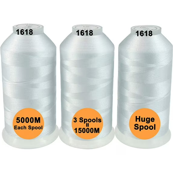 New brothread 5000M Huge Spool Polyester Embroidery Machine Thread