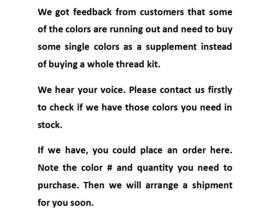 New brothread embroidery machine thread 500M individual spools(Please place an order and note the color number and quantity)