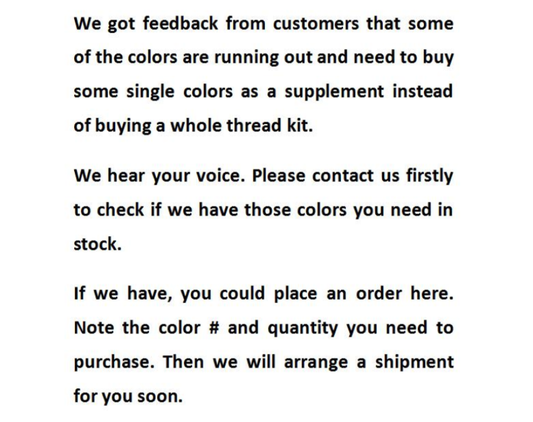 New brothread embroidery machine thread 500M individual spools(Please place an order and note the color number and quantity)