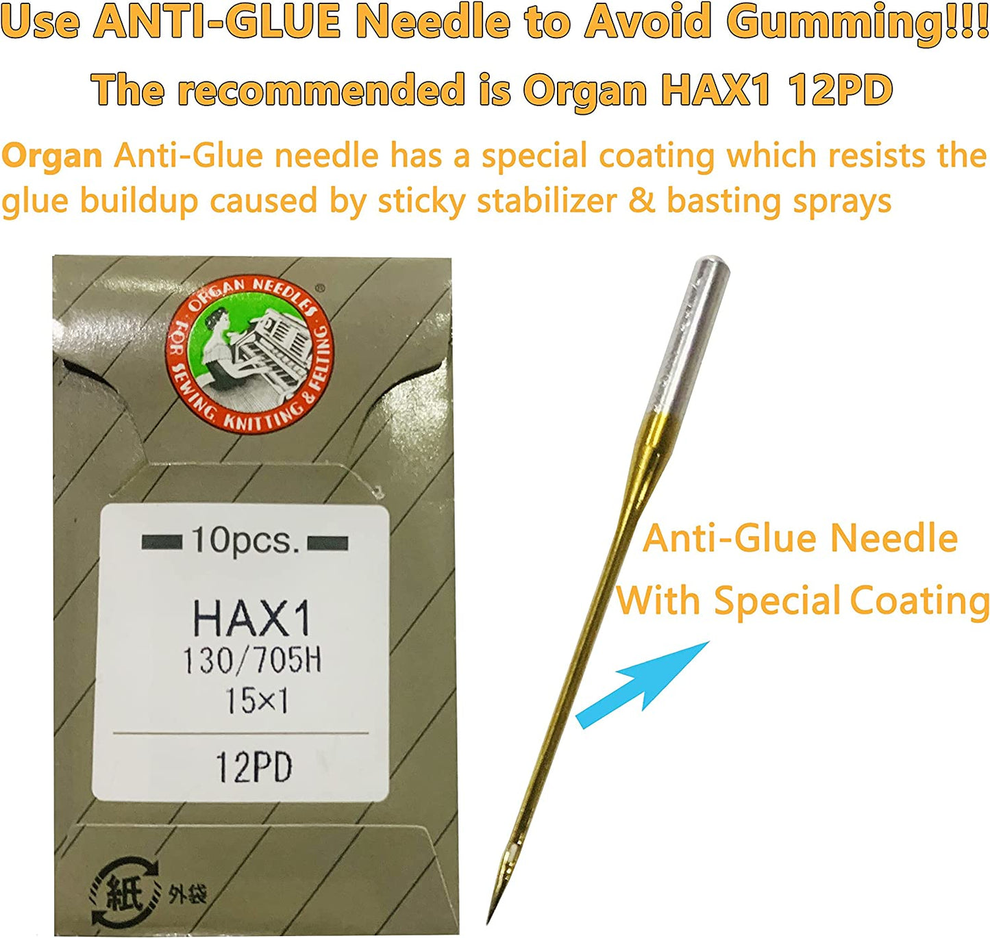 New brothread Sticky Self-Adhesive Tear Away Embroidery Stabilizer Backing