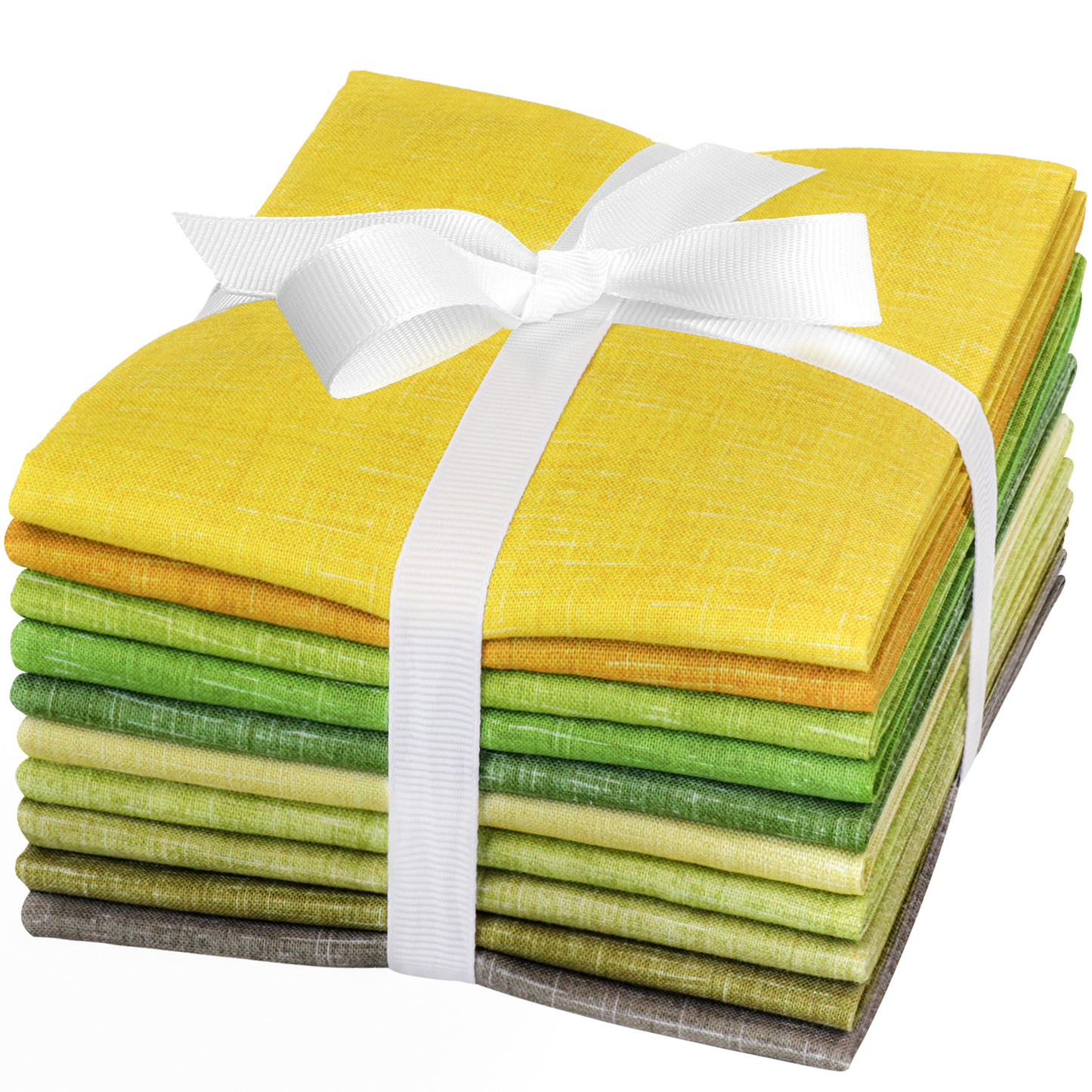 Craftido - 11 Options Solids with Tweed Tonals - Assorted Color Cotton Quilting Fabric Bundles 10pcs Fat Quarters 18"x21" - Medium Weight 5.2oz - for Quilting, Sewing and Crafts