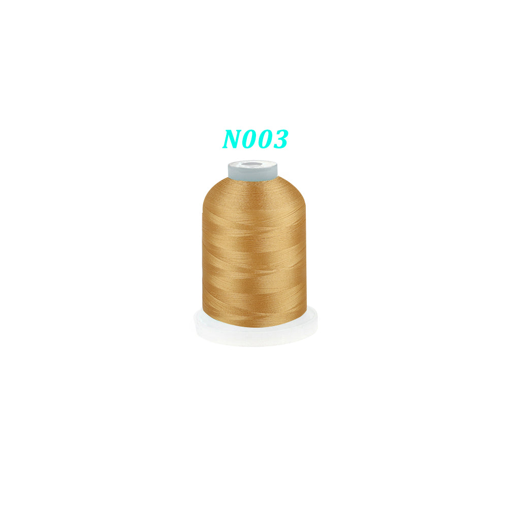 New brothread Single Huge Spool 1000M Each Polyester Embroidery Machine Thread 40WT - Janome Colors