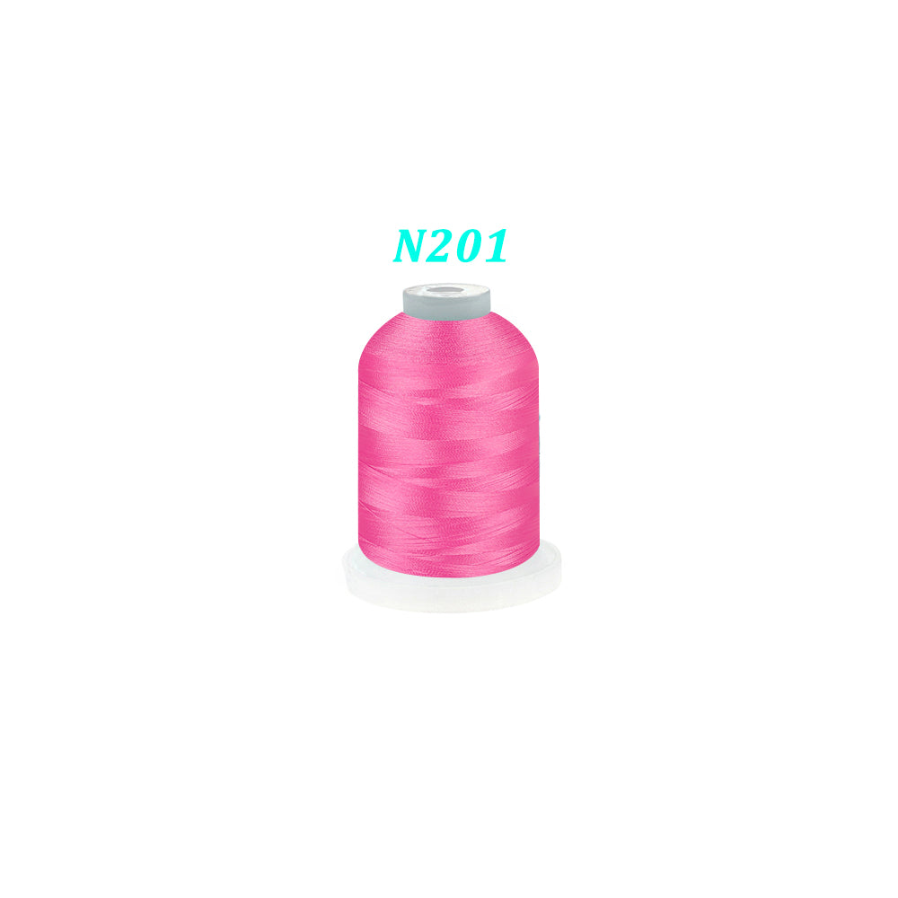 New brothread Single Huge Spool 1000M Each Polyester Embroidery Machine Thread 40WT - Janome Colors