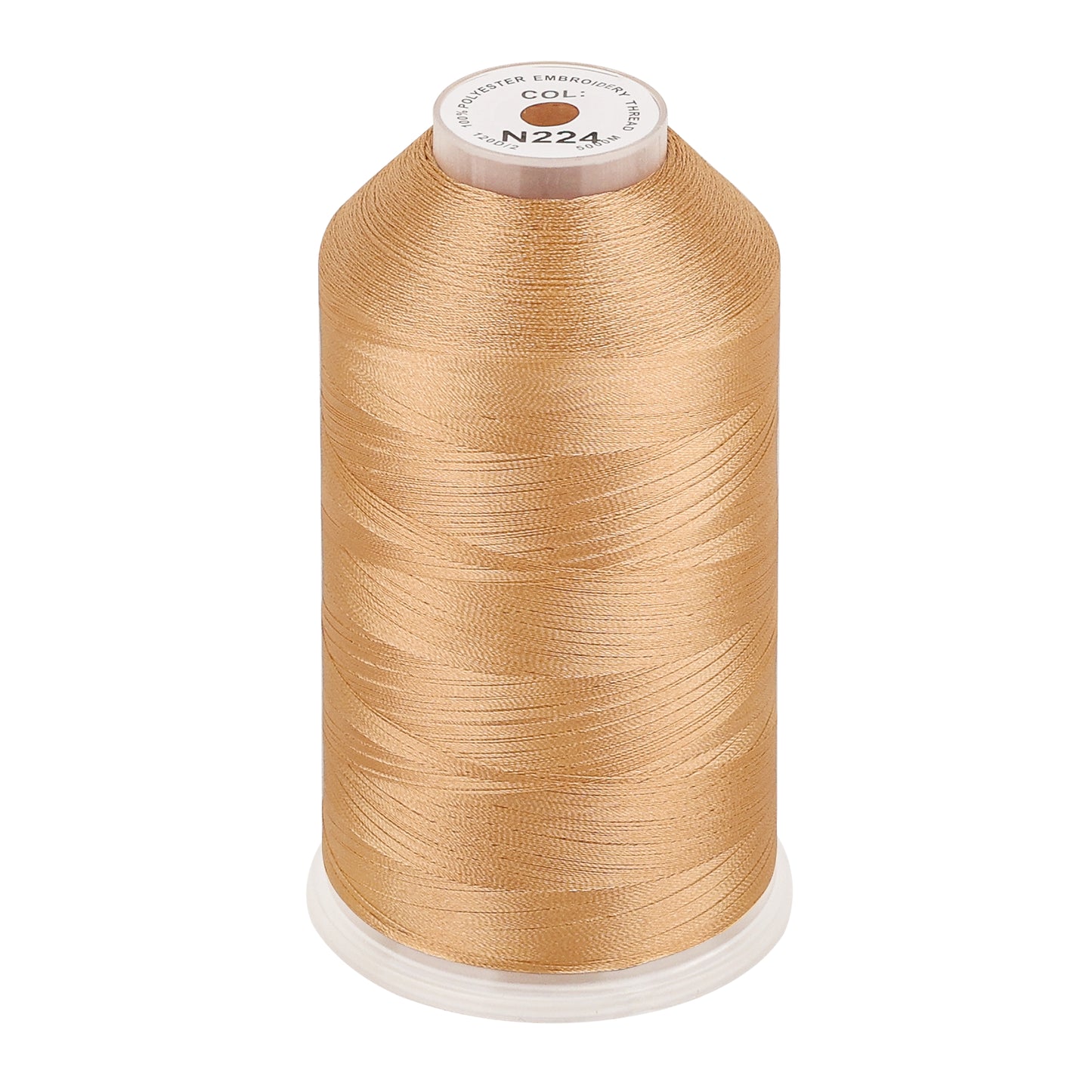 New brothread 100% Polyester with High Sheen Embroidery Thread, 5000M, 40WT(120D/2) 150+ Colors Selected for Commercial Multi Needles and Single Needle Embroidery Machine