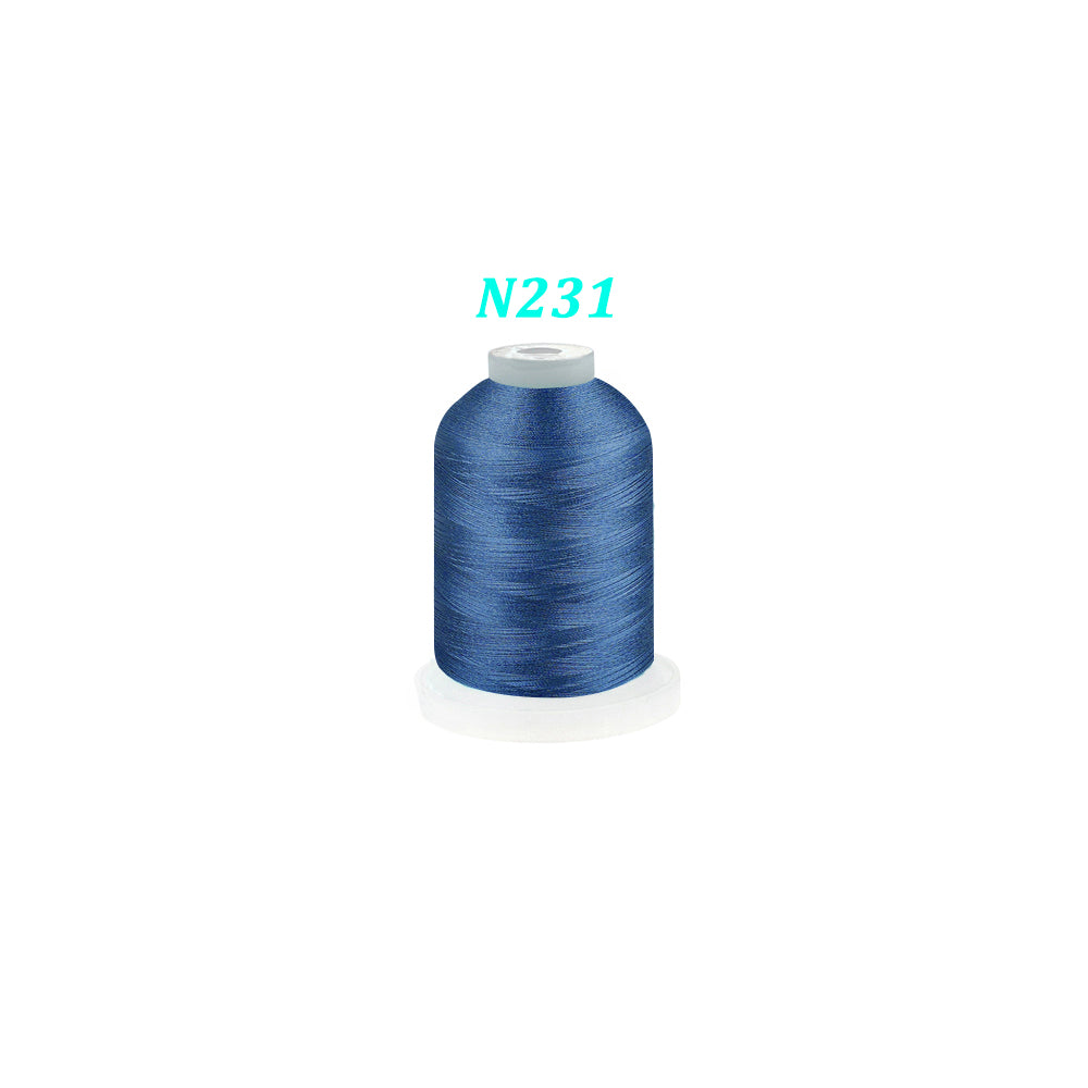 New brothread Single Huge Spool 1000M Each Polyester Embroidery Machine Thread 40WT - Janome Colors