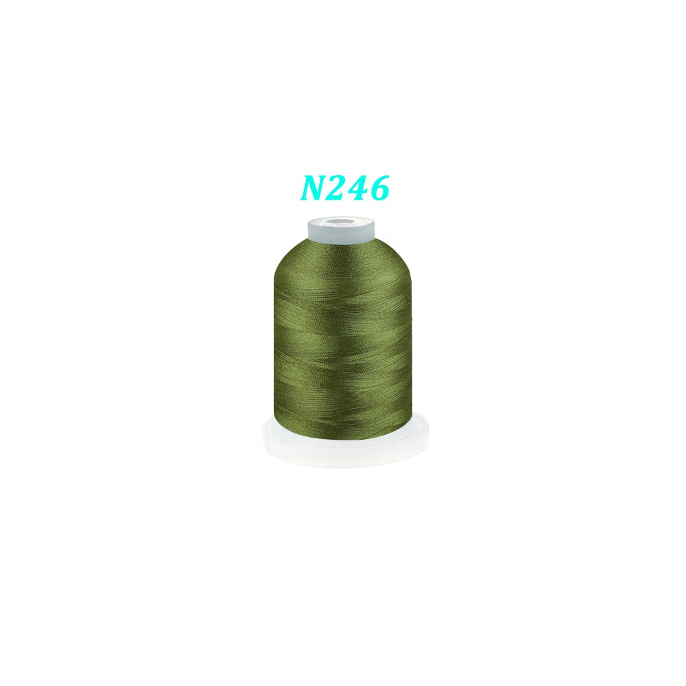 New brothread Single Huge Spool 1000M Each Polyester Embroidery Machine Thread 40WT - Janome Colors
