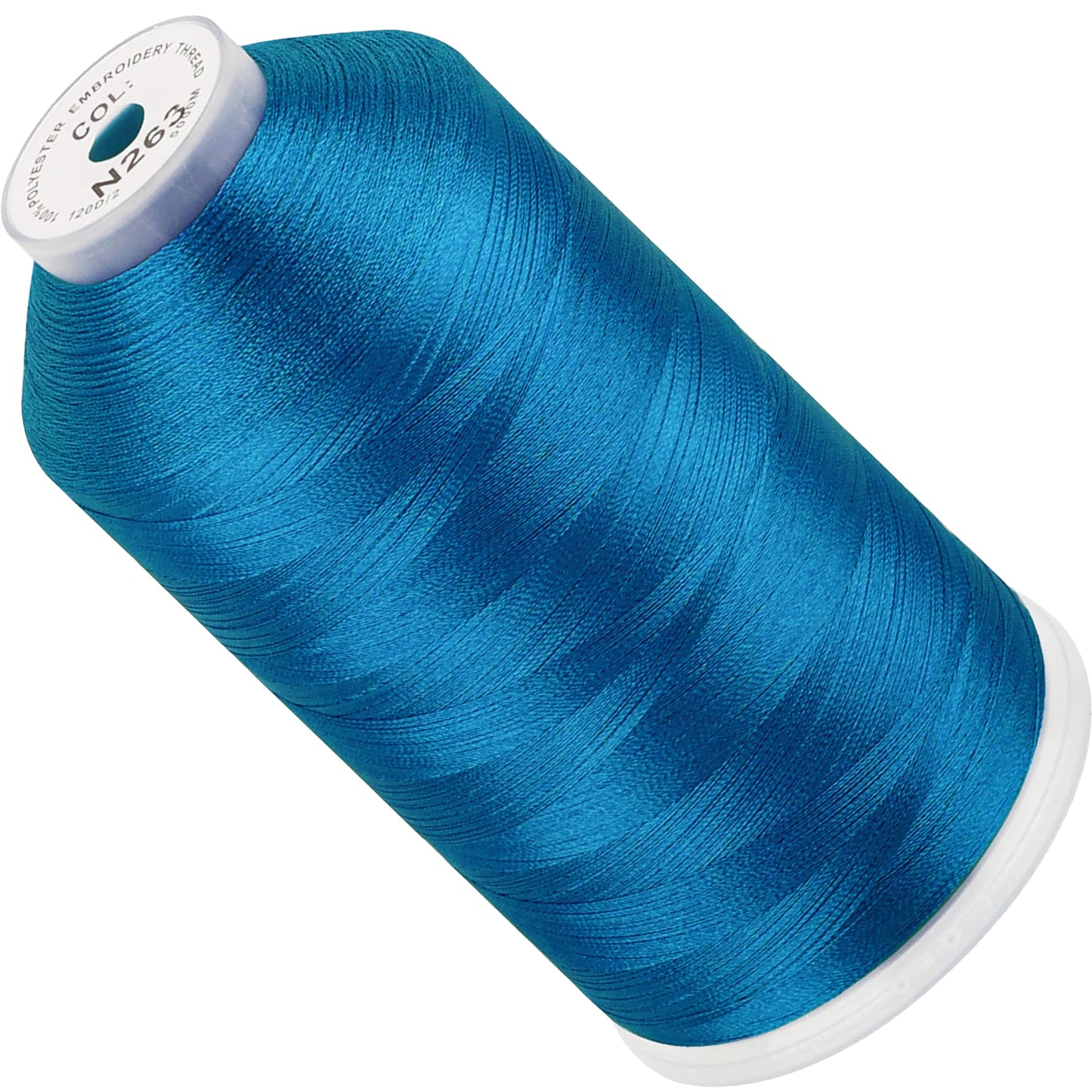 New brothread 100% Polyester with High Sheen Embroidery Thread, 5000M, 40WT(120D/2) 150+ Colors Selected for Commercial Multi Needles and Single Needle Embroidery Machine
