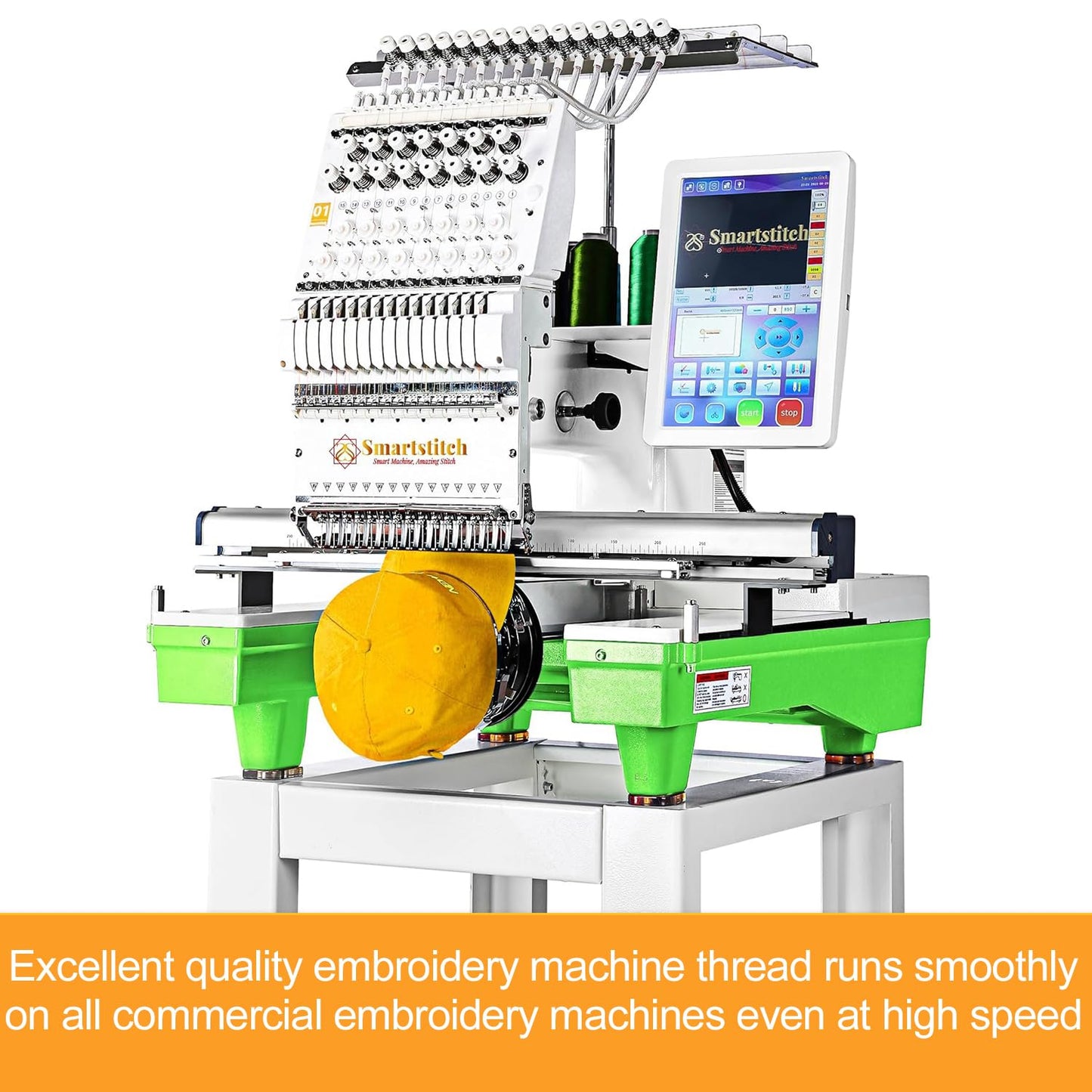 New brothreads – 42 Spools of Huge Spool 4000M(4400Y) Polyester Embroidery Machine Thread for Commercial and Domestic Embroidery Machines