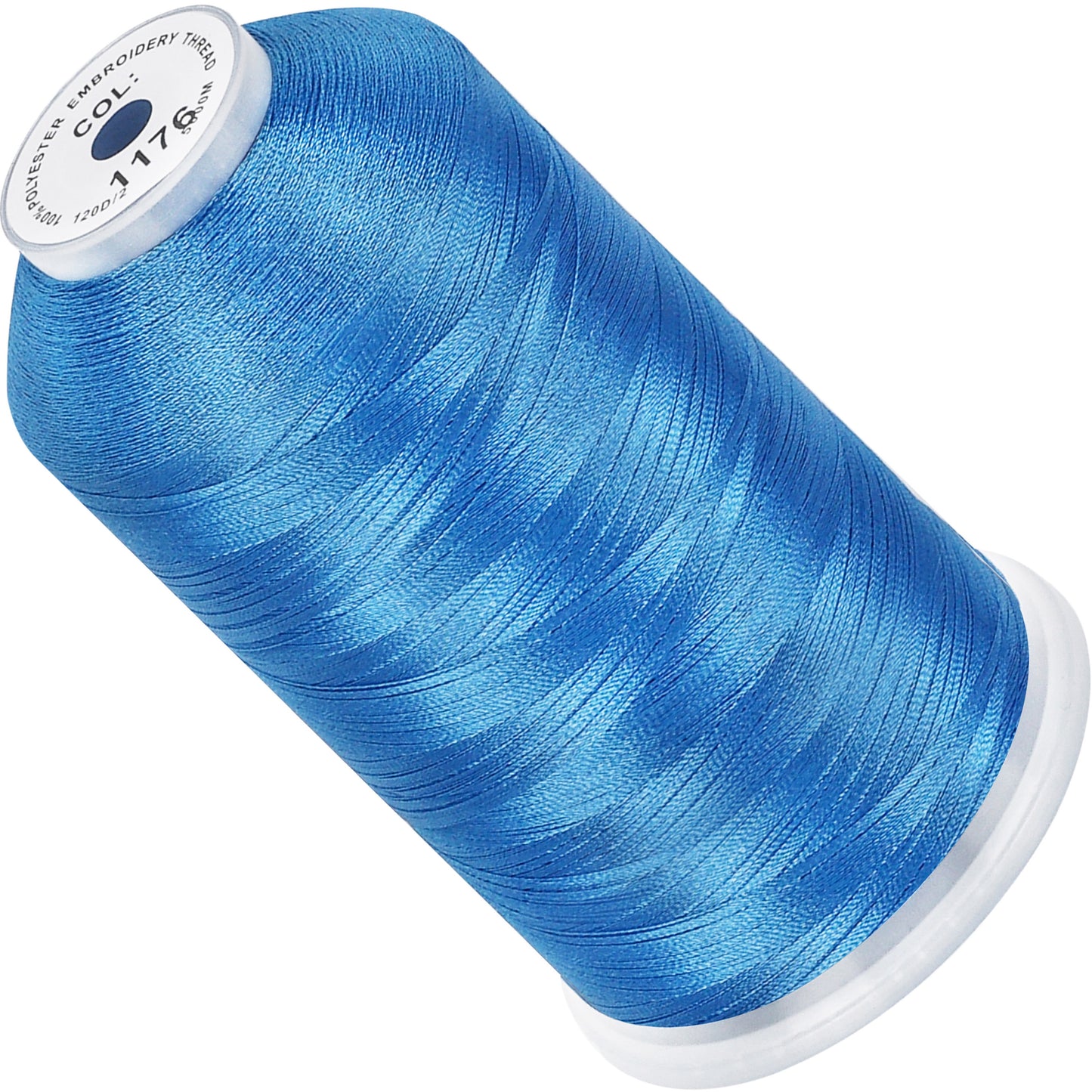 New brothread 100% Polyester with High Sheen Embroidery Thread, 5000M, 40WT(120D/2) 150+ Colors Selected for Commercial Multi Needles and Single Needle Embroidery Machine