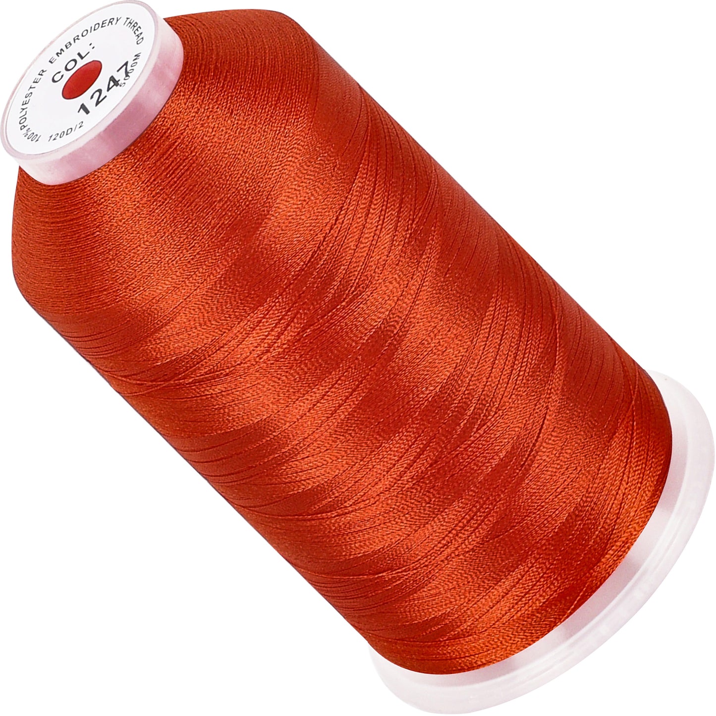 New brothread 100% Polyester with High Sheen Embroidery Thread, 5000M, 40WT(120D/2) 150+ Colors Selected for Commercial Multi Needles and Single Needle Embroidery Machine