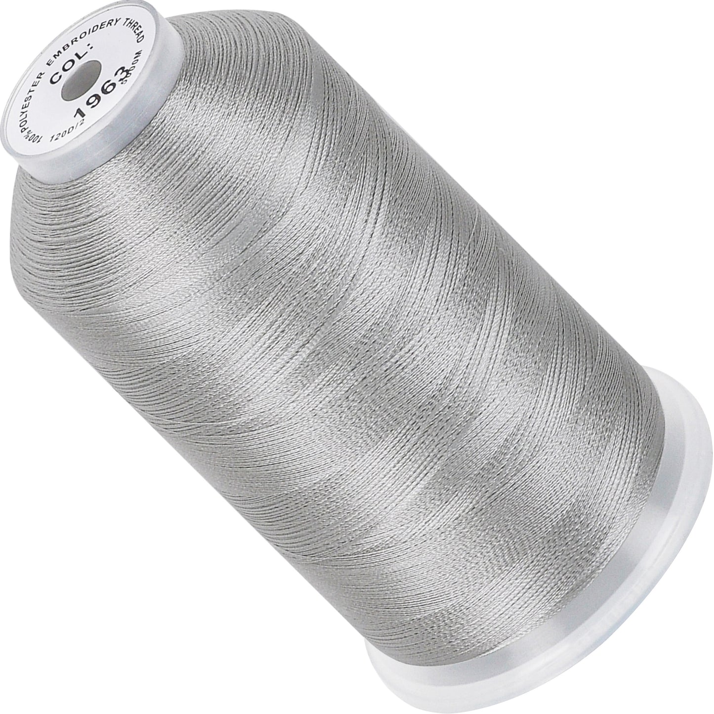 New brothread 100% Polyester with High Sheen Embroidery Thread, 5000M, 40WT(120D/2) 150+ Colors Selected for Commercial Multi Needles and Single Needle Embroidery Machine