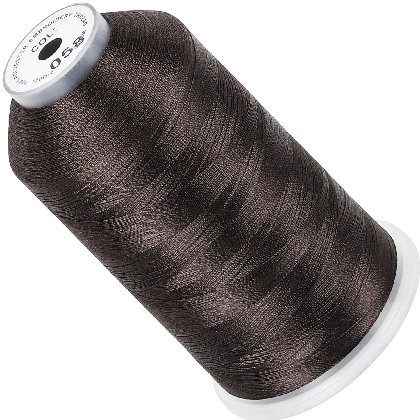 New brothread 100% Polyester with High Sheen Embroidery Thread, 5000M, 40WT(120D/2) 150+ Colors Selected for Commercial Multi Needles and Single Needle Embroidery Machine