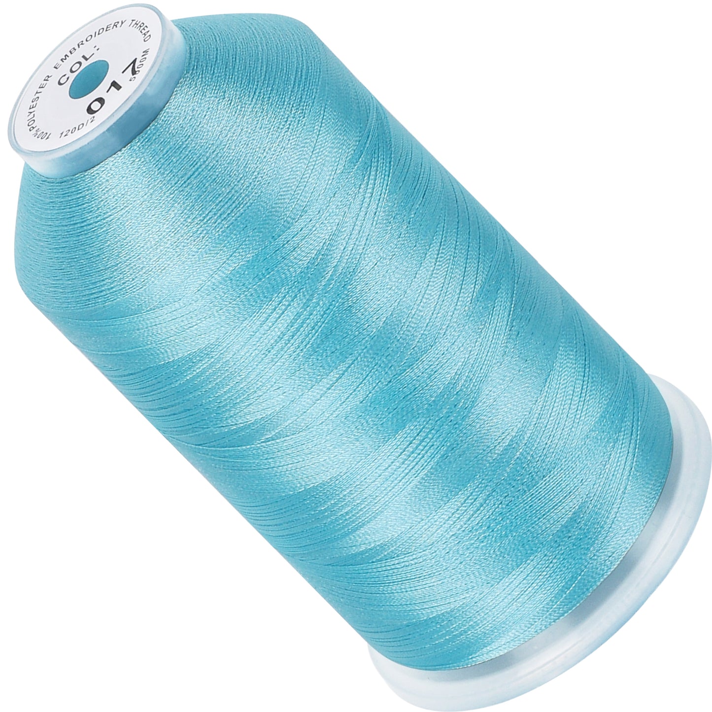New brothread 100% Polyester with High Sheen Embroidery Thread, 5000M, 40WT(120D/2) 150+ Colors Selected for Commercial Multi Needles and Single Needle Embroidery Machine