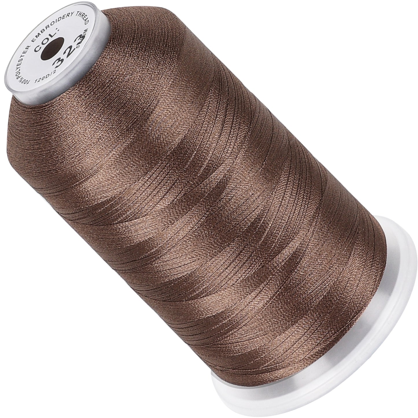 New brothread 100% Polyester with High Sheen Embroidery Thread, 5000M, 40WT(120D/2) 150+ Colors Selected for Commercial Multi Needles and Single Needle Embroidery Machine