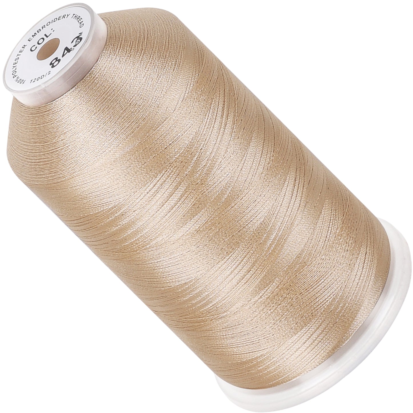 New brothread 100% Polyester with High Sheen Embroidery Thread, 5000M, 40WT(120D/2) 150+ Colors Selected for Commercial Multi Needles and Single Needle Embroidery Machine