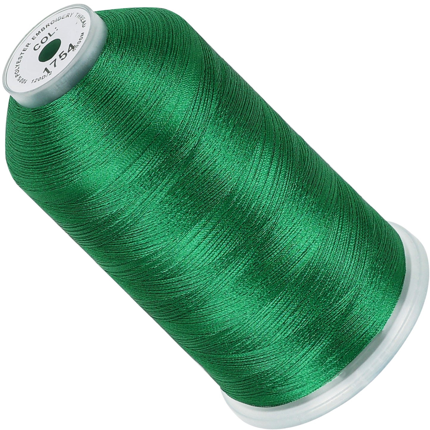 New brothread 100% Polyester with High Sheen Embroidery Thread, 5000M, 40WT(120D/2) 150+ Colors Selected for Commercial Multi Needles and Single Needle Embroidery Machine
