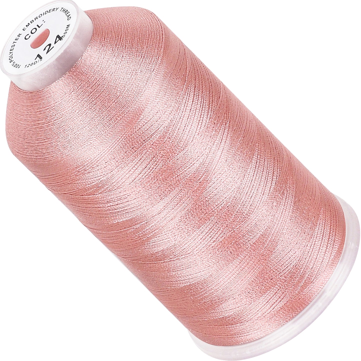 New brothread 100% Polyester with High Sheen Embroidery Thread, 5000M, 40WT(120D/2) 150+ Colors Selected for Commercial Multi Needles and Single Needle Embroidery Machine