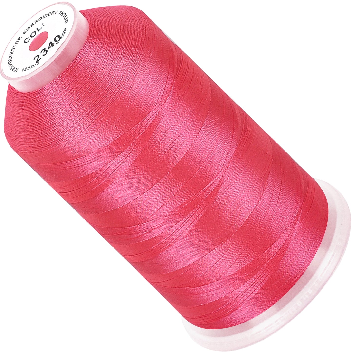 New brothread 100% Polyester with High Sheen Embroidery Thread, 5000M, 40WT(120D/2) 150+ Colors Selected for Commercial Multi Needles and Single Needle Embroidery Machine