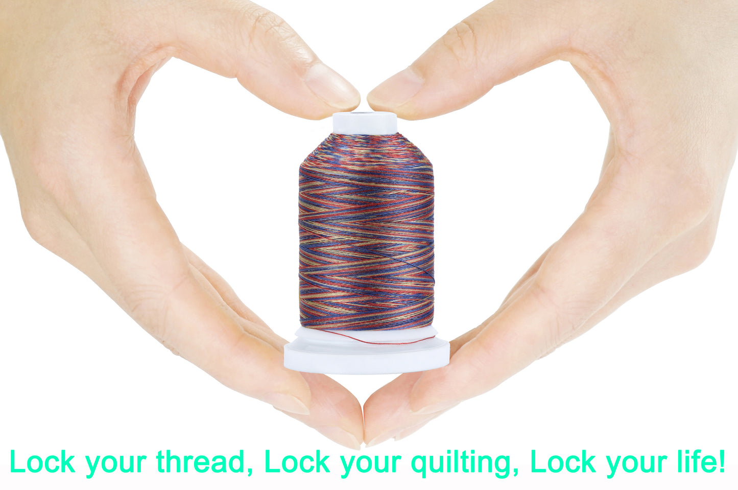New brothread 16 Variegated Colors Multi-Purpose 100% Mercerized Cotton Threads 30WT(50S/3) 600M(660Y) Each Spool