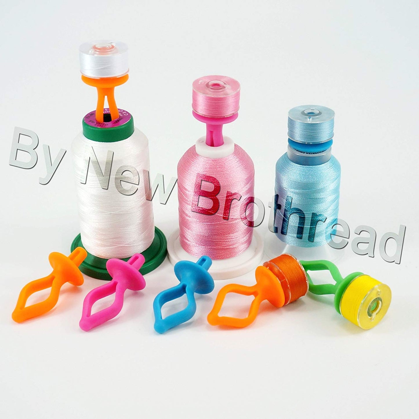 New Brothread Thread Spool Savers/Spool Huggers - Prevent Thread Tails from Unwinding - No Loose Ends for Sewing and Embroidery Machine Thread Spools
