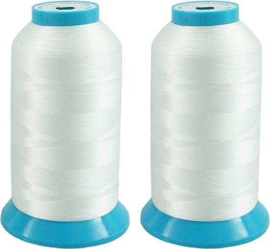New brothread Set of 2 Bobbin Thread/Bottom Thread 60WT Huge Spool 5000M (5500Y) for Embroidery and Sewing Machines