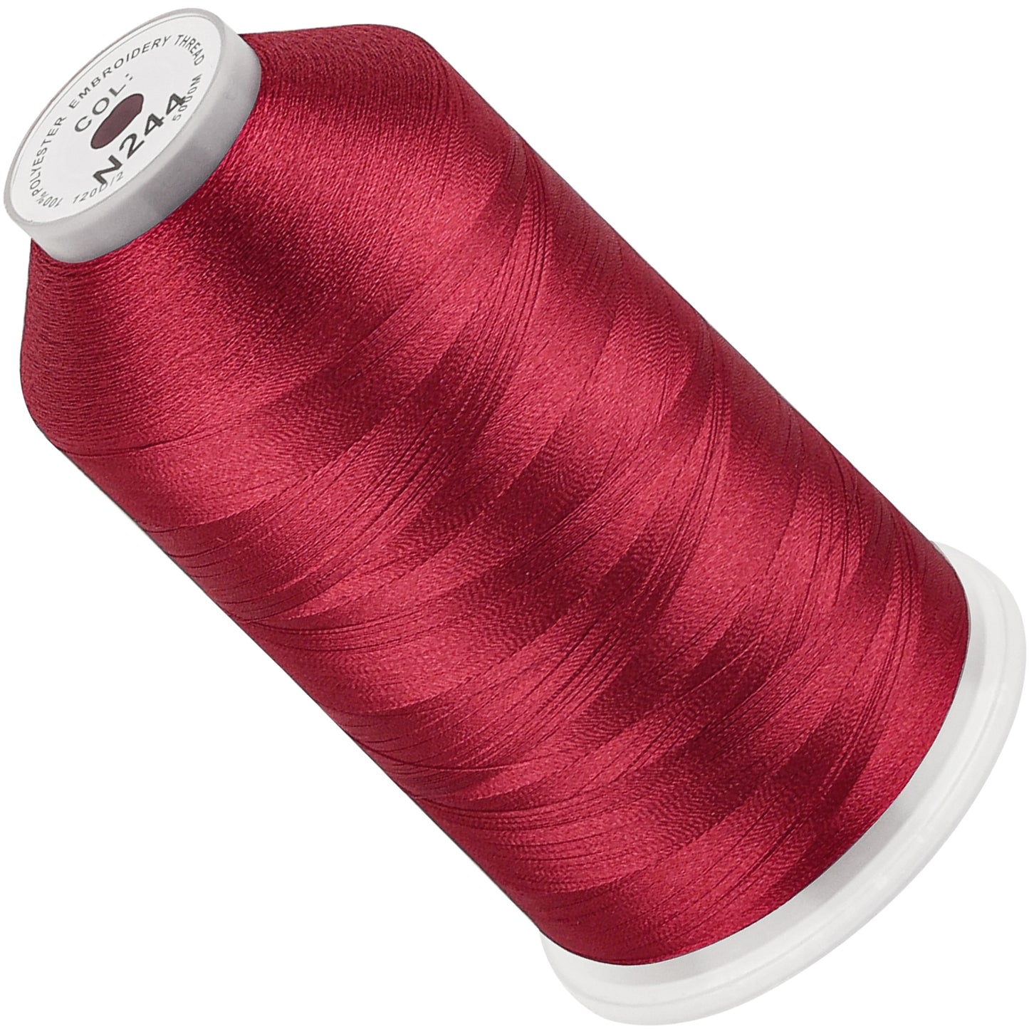 New brothread 100% Polyester with High Sheen Embroidery Thread, 5000M, 40WT(120D/2) 150+ Colors Selected for Commercial Multi Needles and Single Needle Embroidery Machine