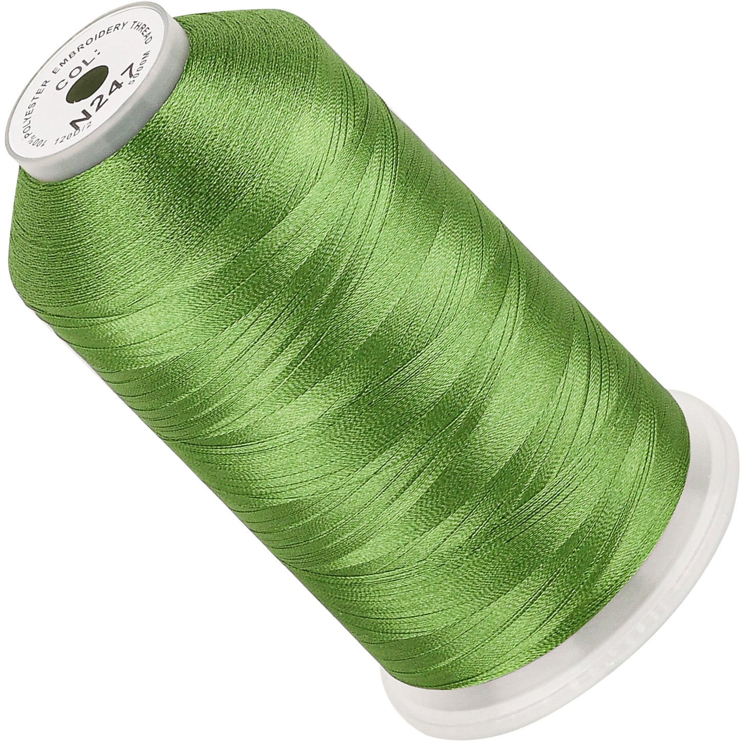 New brothread 100% Polyester with High Sheen Embroidery Thread, 5000M, 40WT(120D/2) 150+ Colors Selected for Commercial Multi Needles and Single Needle Embroidery Machine