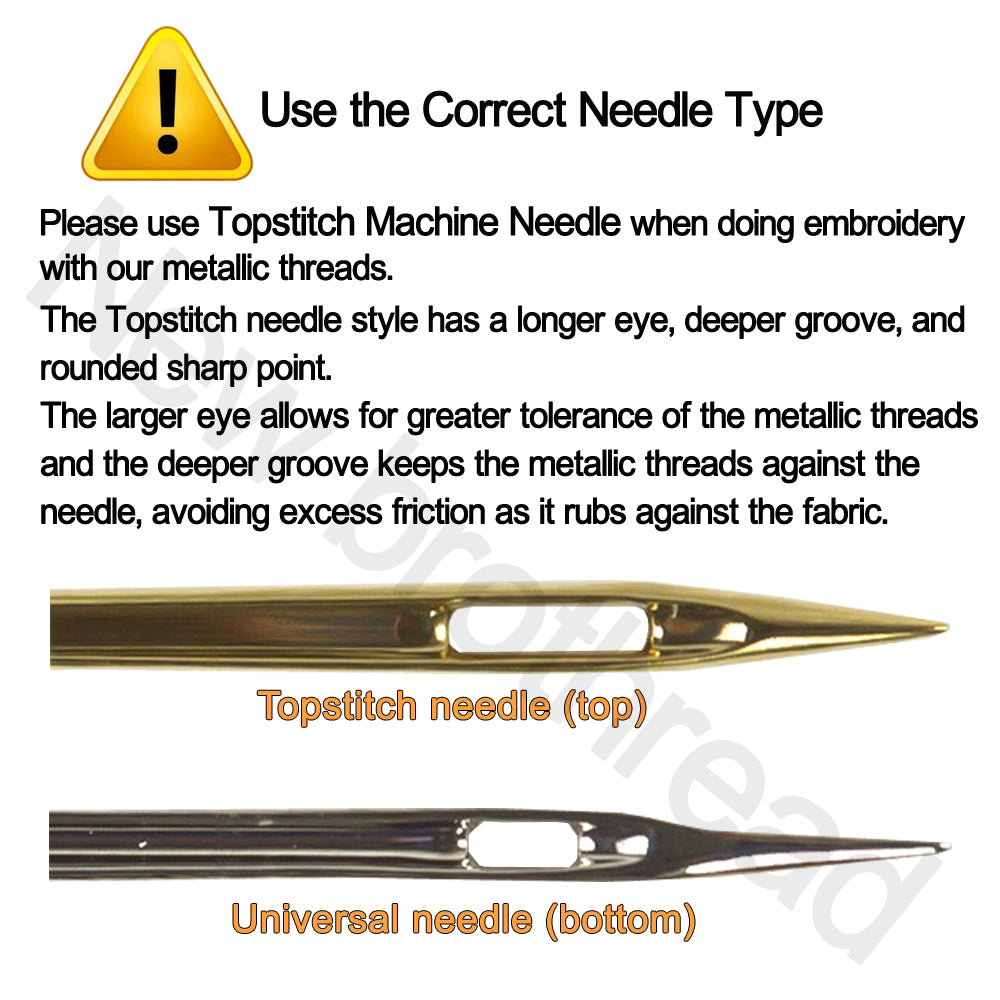 New Brothread Assorted Metallic Embroidery Machine Thread Kit 500M (550Y) Each