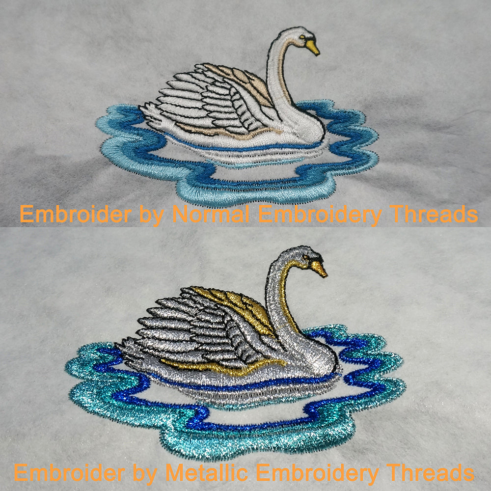 New Brothread Assorted Metallic Embroidery Machine Thread Kit 500M (550Y) Each