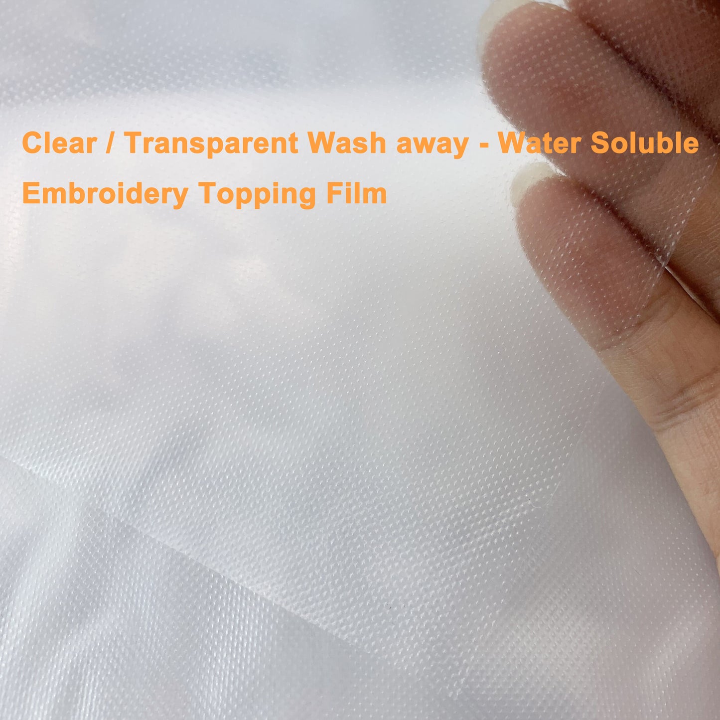 New brothread Light Weight Clear Wash Away - Water Soluble Embroidery Topping Film