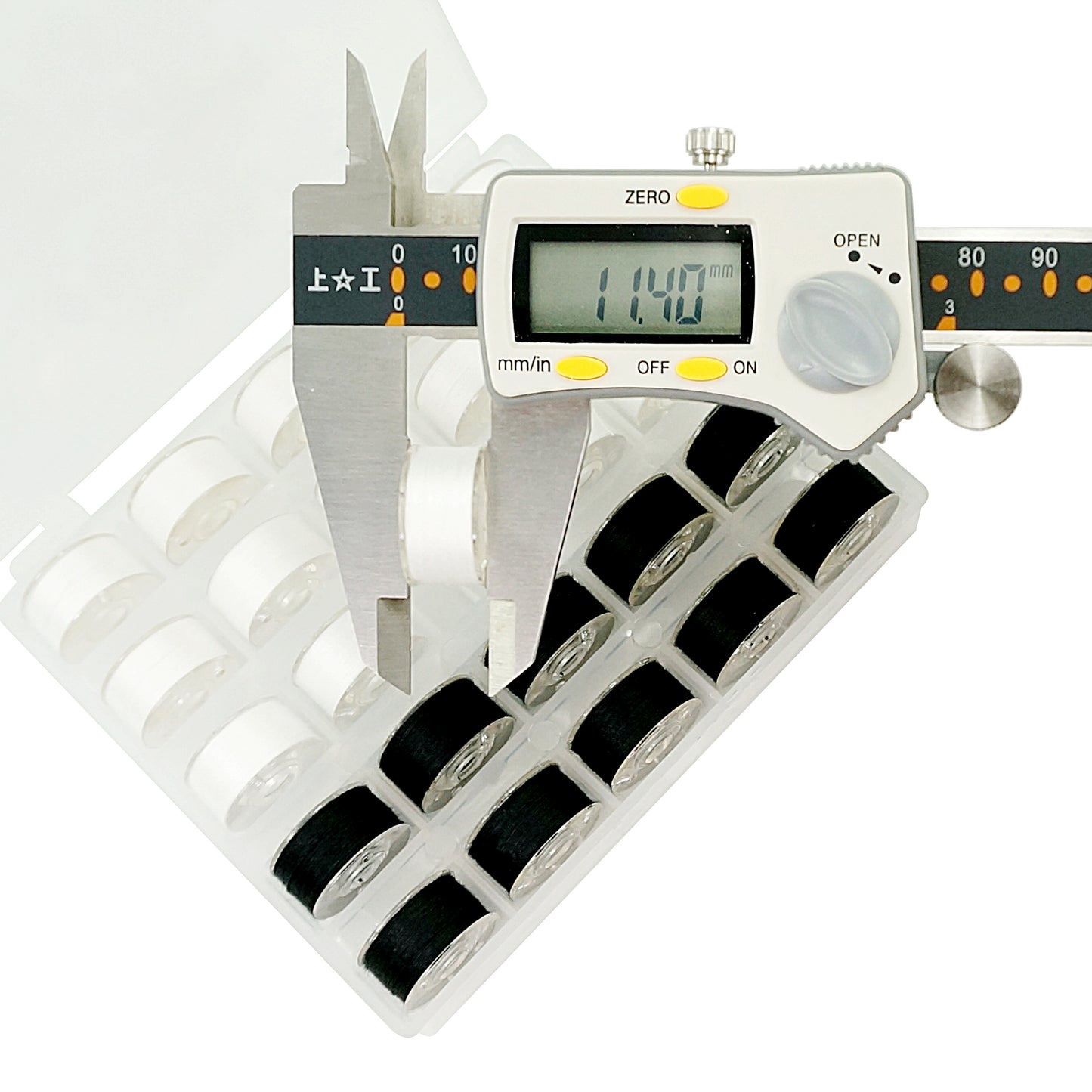 New brothread 25pcs 70D/2 (60WT) Prewound Bobbin Thread Plastic Size A SA156 for Embroidery and Sewing Machines DIY