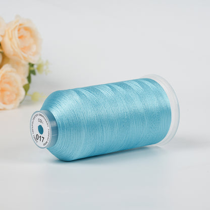 New Brothread 155+ Colors 40WT Polyester Embroidery Machine Thread | 5000M per Spool | Compatible with Brother & Variegated Colors for Commercial/Home Use