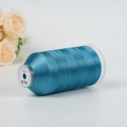 New Brothread 155+ Colors 40WT Polyester Embroidery Machine Thread | 5000M per Spool | Compatible with Brother & Variegated Colors for Commercial/Home Use