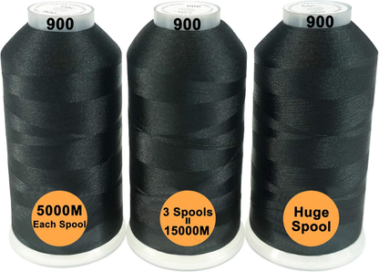 New brothreads - 40 Options- Various Assorted Color Packs of Polyester Embroidery Machine Thread Huge Spool 5000M for All Embroidery Machines