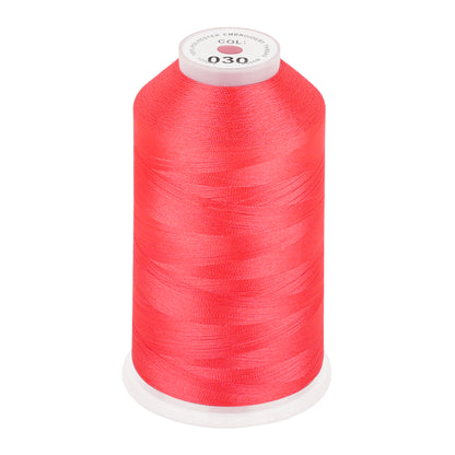New brothread 100% Polyester with High Sheen Embroidery Thread, 5000M, 40WT(120D/2) 150+ Colors Selected for Commercial Multi Needles and Single Needle Embroidery Machine
