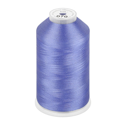 New brothread 100% Polyester with High Sheen Embroidery Thread, 5000M, 40WT(120D/2) 150+ Colors Selected for Commercial Multi Needles and Single Needle Embroidery Machine
