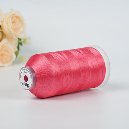 New Brothread 155+ Colors 40WT Polyester Embroidery Machine Thread | 5000M per Spool | Compatible with Brother & Variegated Colors for Commercial/Home Use