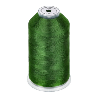 New brothread 100% Polyester with High Sheen Embroidery Thread, 5000M, 40WT(120D/2) 150+ Colors Selected for Commercial Multi Needles and Single Needle Embroidery Machine