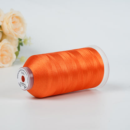 New Brothread 155+ Colors 40WT Polyester Embroidery Machine Thread | 5000M per Spool | Compatible with Brother & Variegated Colors for Commercial/Home Use
