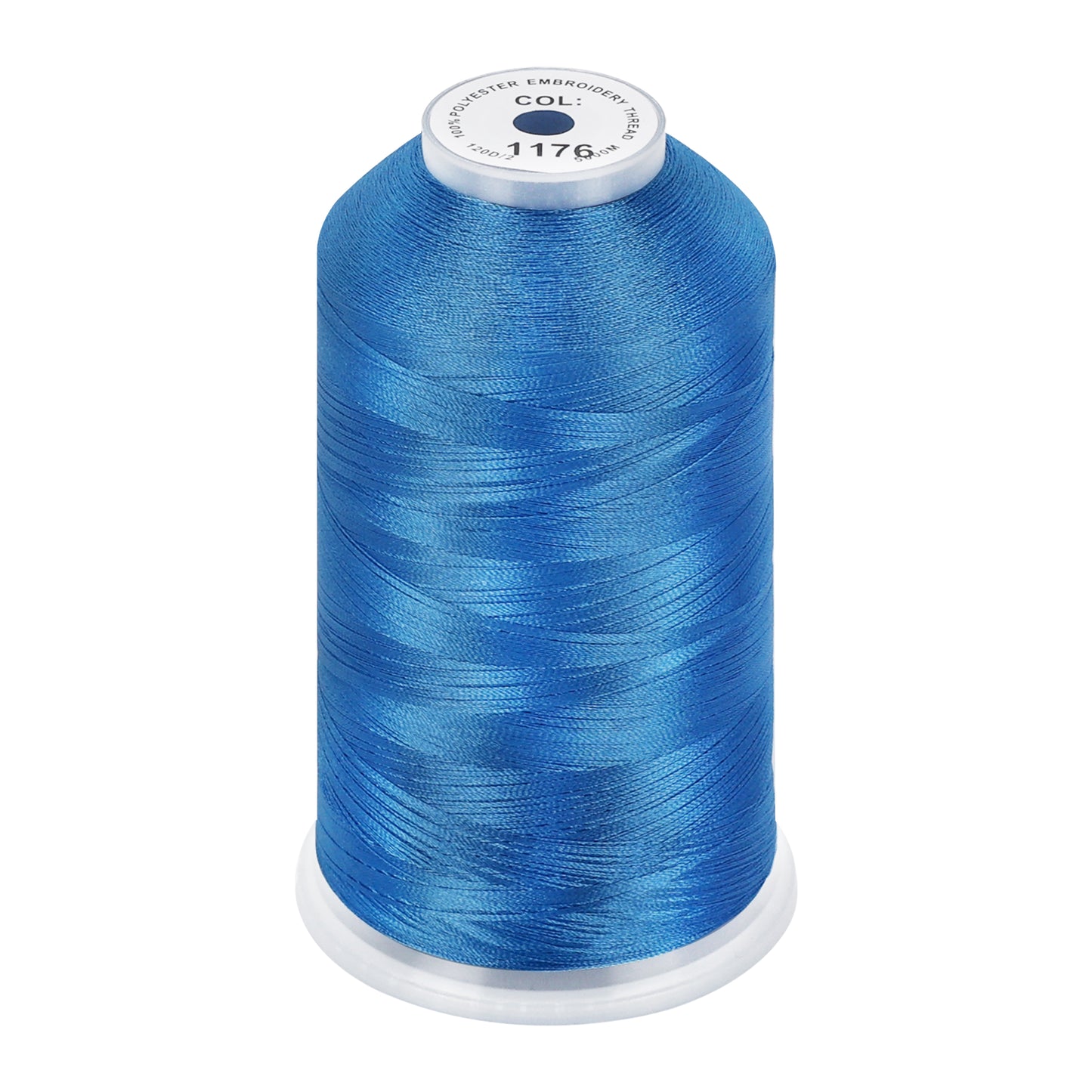 New brothread 100% Polyester with High Sheen Embroidery Thread, 5000M, 40WT(120D/2) 150+ Colors Selected for Commercial Multi Needles and Single Needle Embroidery Machine