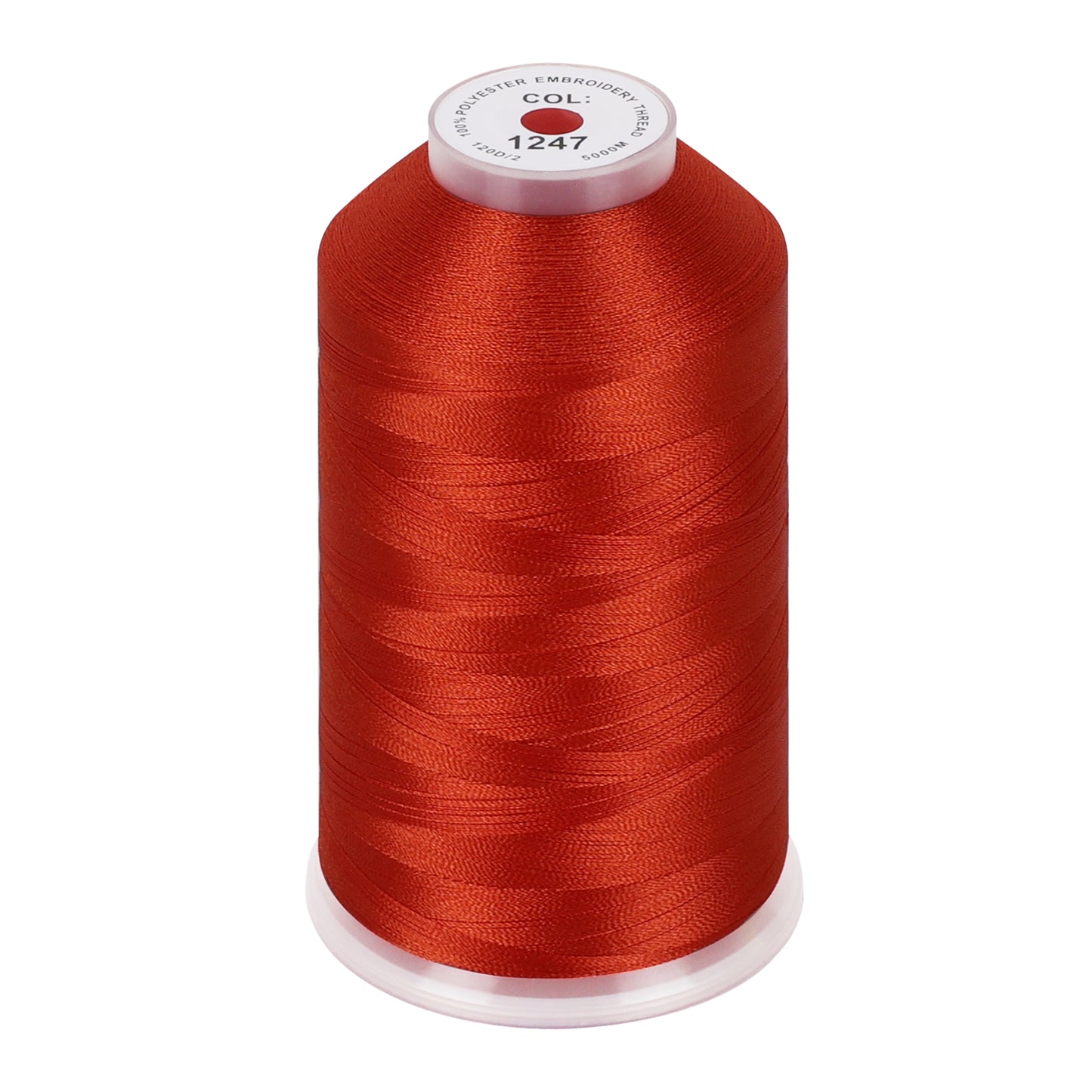 New brothread 100% Polyester with High Sheen Embroidery Thread, 5000M, 40WT(120D/2) 150+ Colors Selected for Commercial Multi Needles and Single Needle Embroidery Machine