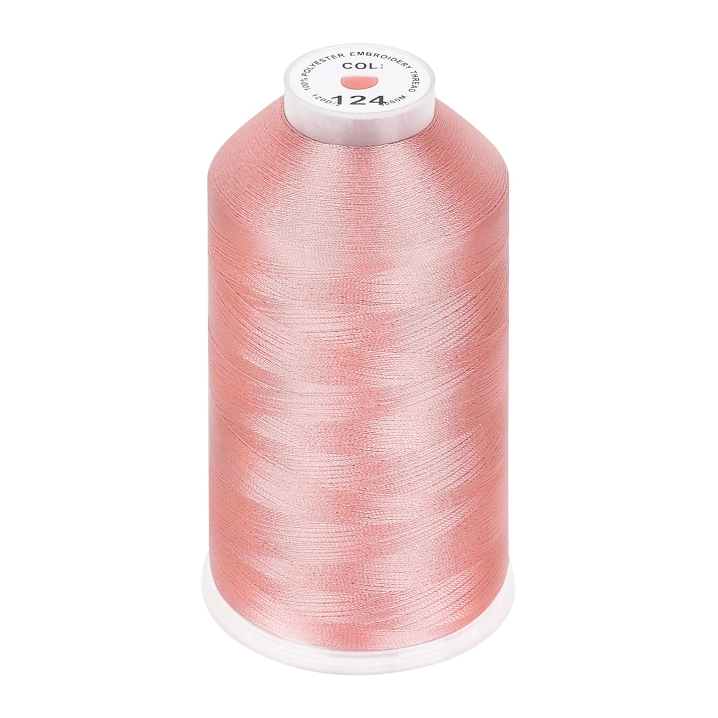 New brothread 100% Polyester with High Sheen Embroidery Thread, 5000M, 40WT(120D/2) 150+ Colors Selected for Commercial Multi Needles and Single Needle Embroidery Machine