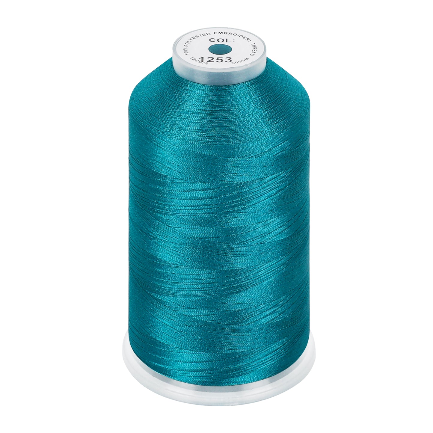 New brothread 100% Polyester with High Sheen Embroidery Thread, 5000M, 40WT(120D/2) 150+ Colors Selected for Commercial Multi Needles and Single Needle Embroidery Machine