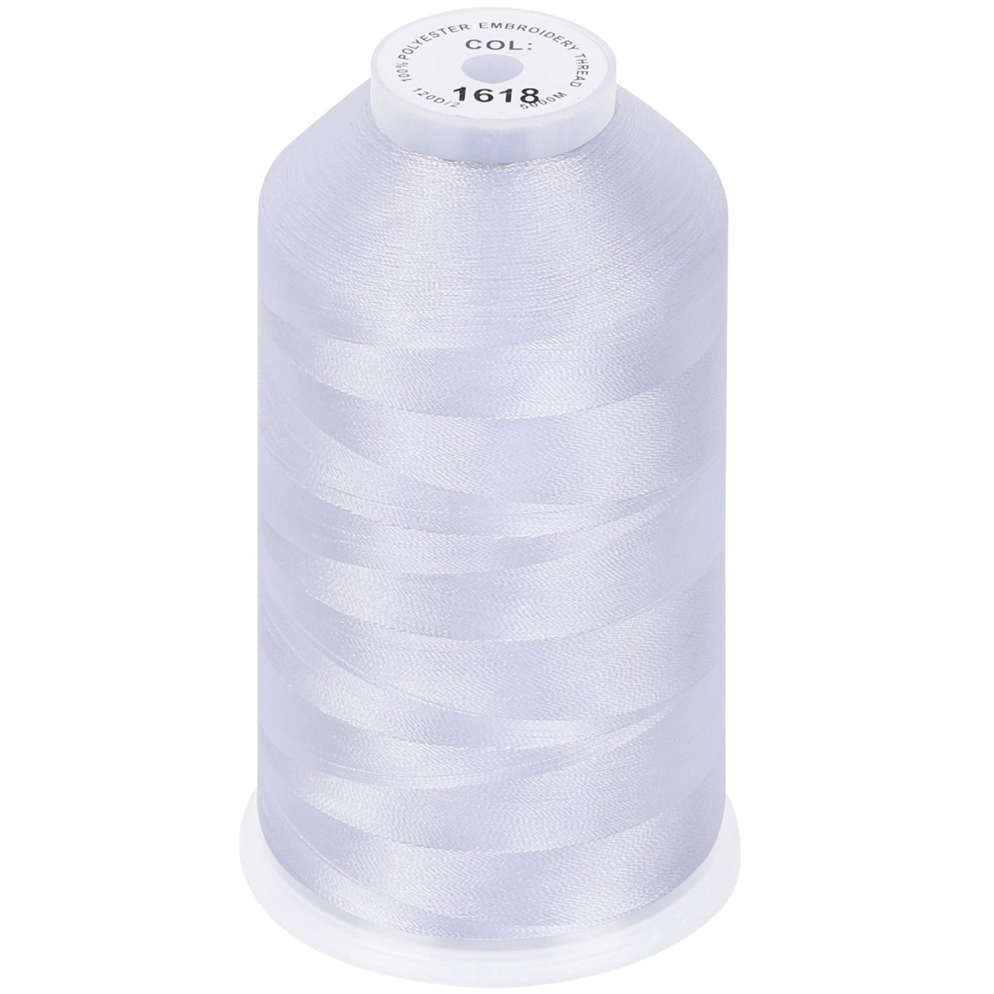 New brothread 100% Polyester with High Sheen Embroidery Thread, 5000M, 40WT(120D/2) 150+ Colors Selected for Commercial Multi Needles and Single Needle Embroidery Machine