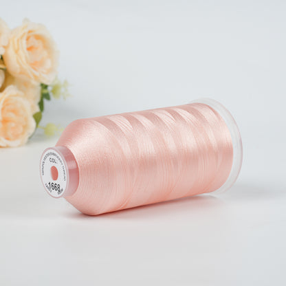 New Brothread 155+ Colors 40WT Polyester Embroidery Machine Thread | 5000M per Spool | Compatible with Brother & Variegated Colors for Commercial/Home Use