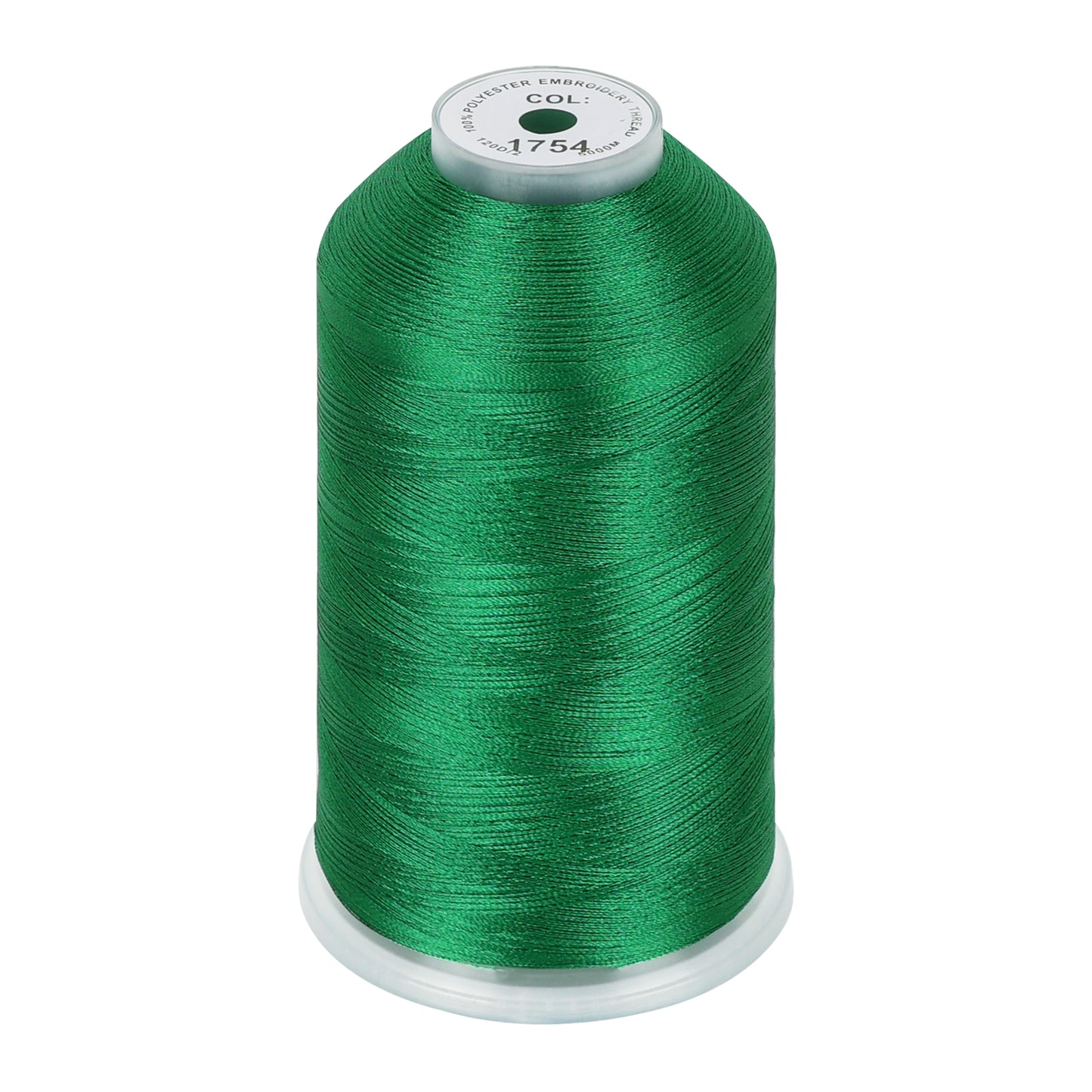New brothread 100% Polyester with High Sheen Embroidery Thread, 5000M, 40WT(120D/2) 150+ Colors Selected for Commercial Multi Needles and Single Needle Embroidery Machine