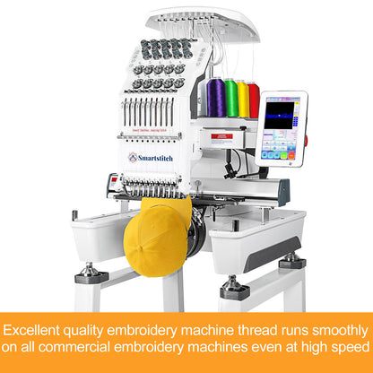 New brothread Single Huge Spool 5000M Each Polyester Embroidery Machine Thread 40WT - Janome Colors